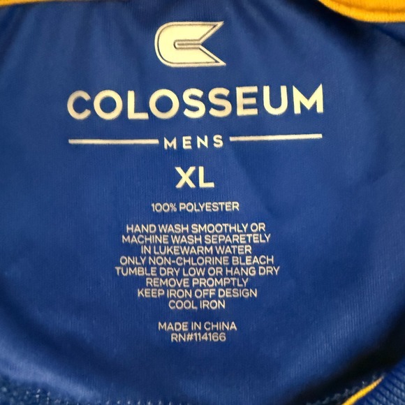 NEW! Colosseum Pitt Panthers Golf Polo Shirt Mens XL Blue Black Lightweight NWT - Picture 4 of 9